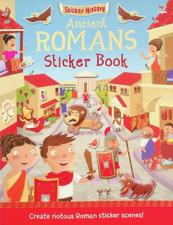 Ancient Romans Sticker Book, coperta față